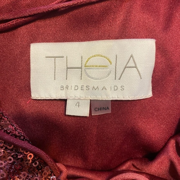 “THEIA” Jessica Sequin Lace Up Gown - Picture 15 of 16